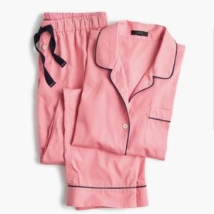 J. Crew End-On-End Cotton Long-Sleeve Pajama Set